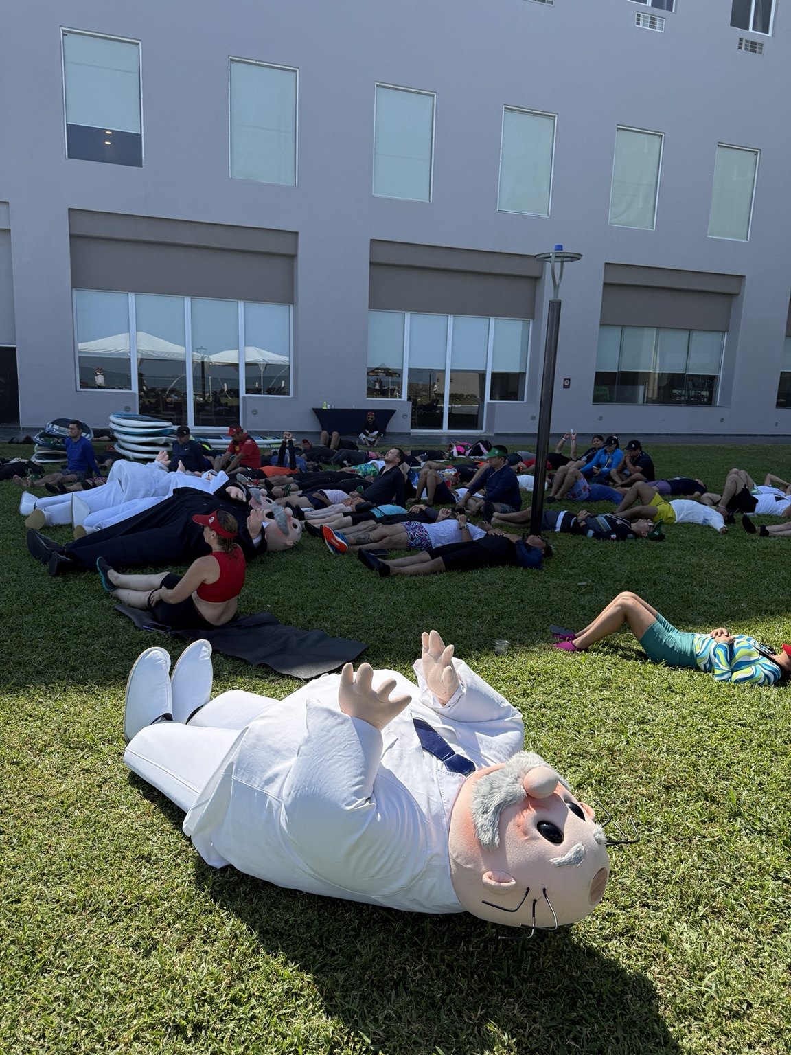 Un momento para descansar en un evento corporativo